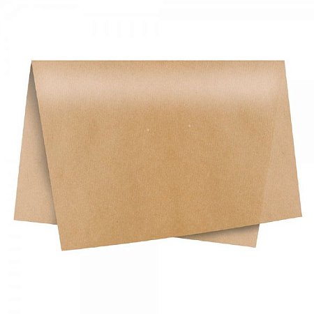 Papel de Seda Kraft 50x70cm - 10 folhas