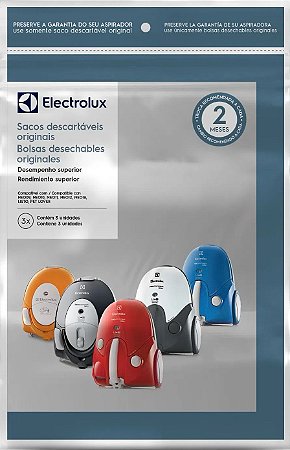 Kit C/3 Filtro Saco Papel Original Aspirador de Pó Neo Listo Pet Lover (SBENE)