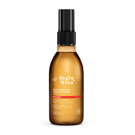 Rosa Mosqueta Blend de Óleos Capilar Antiqueda Negra Rosa