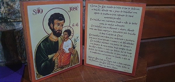 Díptico São José - Oração