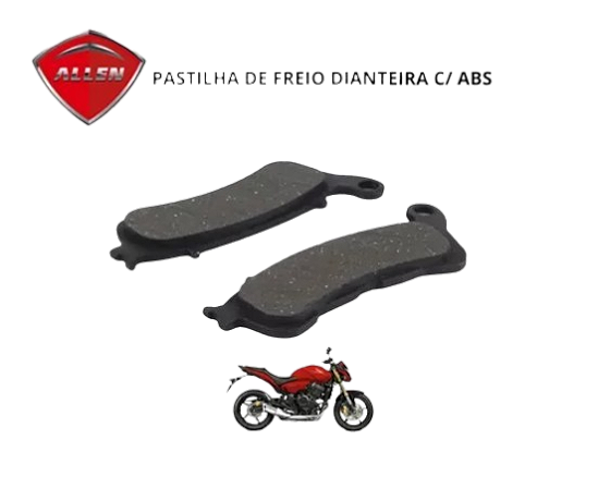 PASTILHA DE FREIO DIANTEIRA HONDA CB HORNET 600CC - COM ABS - 2009 A 2015