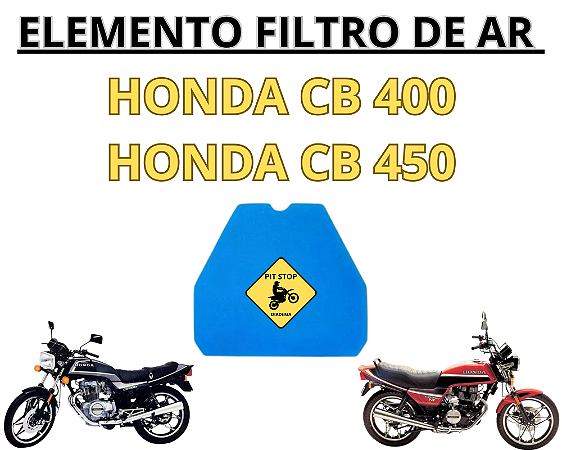 FILTRO DE AR HONDA CB 400 HONDA CB 450 - 03 UNIDADES