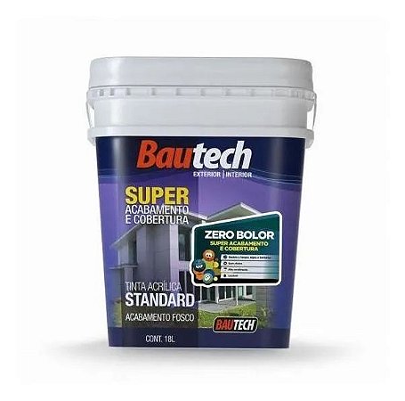 Bautech Tinta Acrílica Zero Bolor 18l Branco