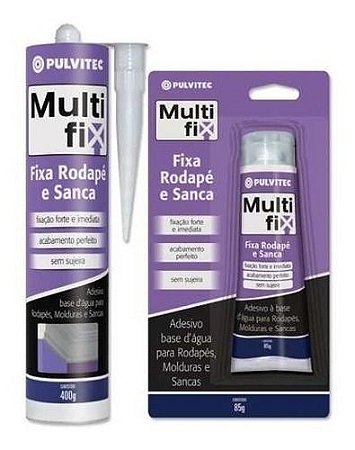 Cola Rodapé Sanca Rodateto Poliestireno 420g Pulvitec Multf