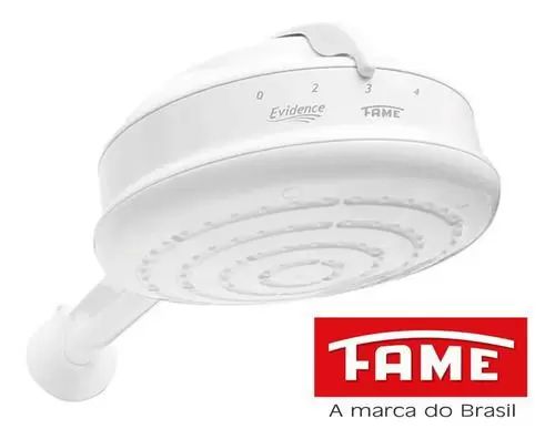 Ducha Fame Evidence Chuveiro 4t Com Cano 220v 6800w Elétrico