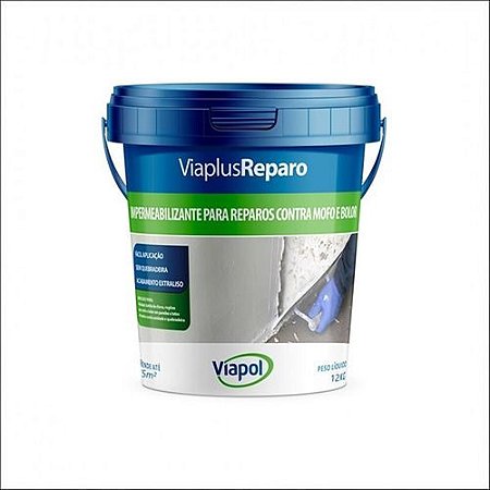 Impermeabilizante Rodapé Parede Viaplus Reparo 4kg Viapol