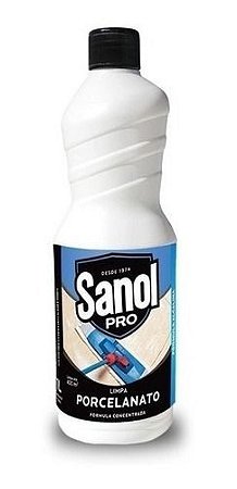 Limpa Porcelanato Sanol Limpador Desinfetante 1lt Profissio