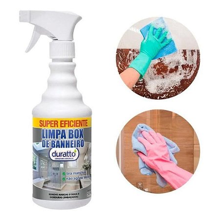 Limpador Removedor Manchas Vidro Limpa Box Banheiro Duratto 500ml