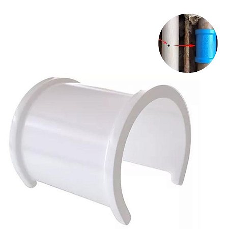 Tapa Furo Luva Esgoto Rachadura PVC 100mm Branco Estrela