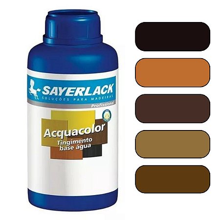 Tingidor Madeira Acquacolor Base Água 500ml Sayerlack Cores