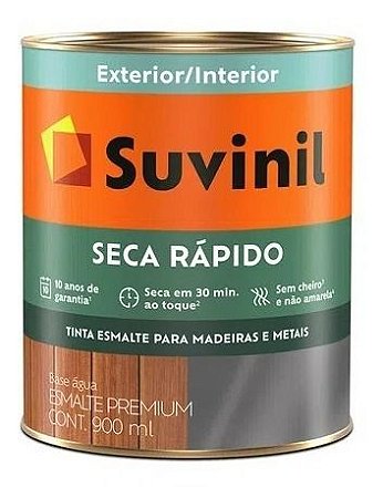 Tinta Esmalte Base De Água Branco Acetinado Suvinil 900ml