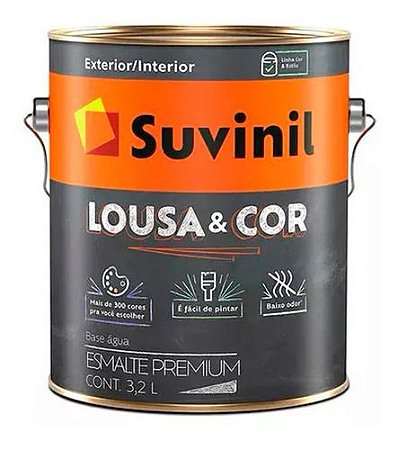 Tinta Lousa & Cor - Preto Absoluto (r756) 3,2 L - Suvinil