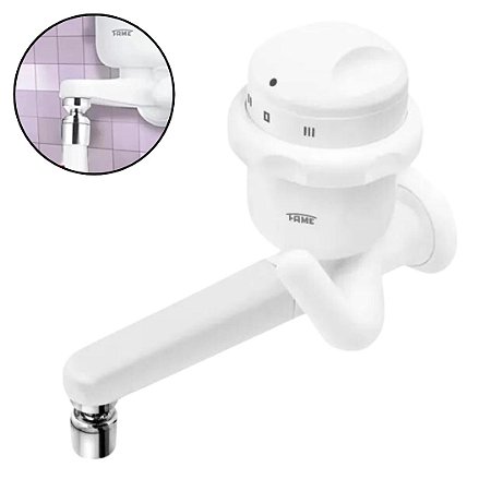 Torneira Elétrica Fame 220v 5400w Quente Cozinha Parede Reta