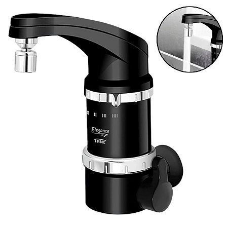 Torneira Elétrica Fame Elegance 4t 5400w 220v Parede Preta