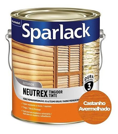 Verniz Sparlack Neutrex Brilhante Castanho Galão 3,6 Litros