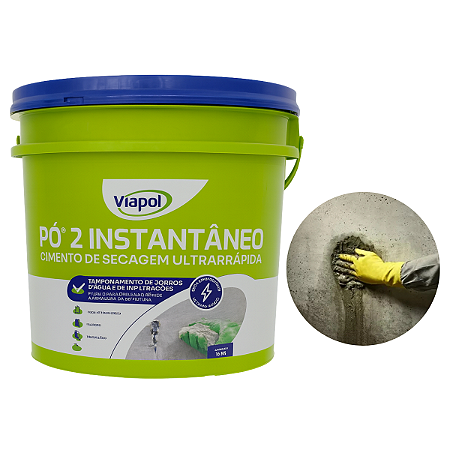 Viapol Pó 2 4kg Cimento Acelerador Tamponamento