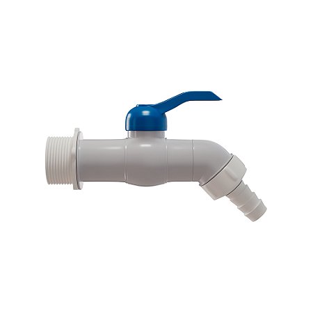 Torneira de Jardim Esfera 1/2" e 3/4" Branco e Azul Estrela