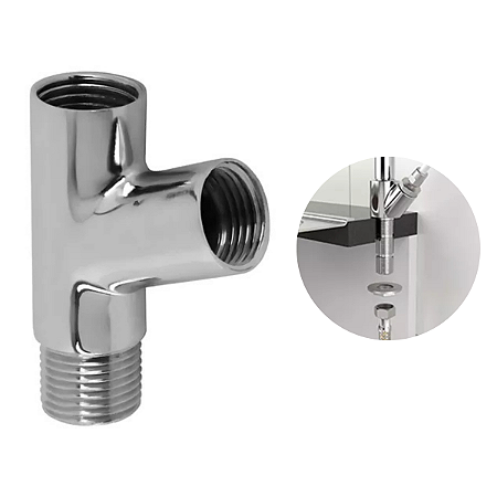 Junção Y Metal 1/2 P/ Filtro Torneira Ducha Conexão Garden