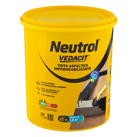 Neutrol Base Água 900ml Acqua Vedacit Impermeabilizante