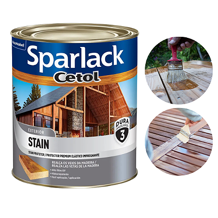 Verniz Cetol Stain Acetinado Natural Exterior 900ml Sparlack