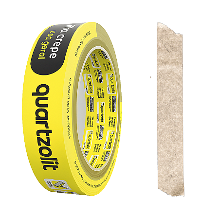 Kit 3un Fita Crepe Pintura Uso Geral Branco Quartzolit Tamanhos
