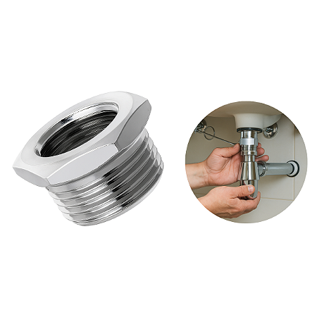 Bucha de Redução 3/4 X 1/2 Rosca Cromado Hidráulico Garden