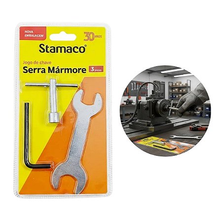 Jogo de Chaves Para Serra Mármore 3pçs Boca Allen Canhão Stamaco