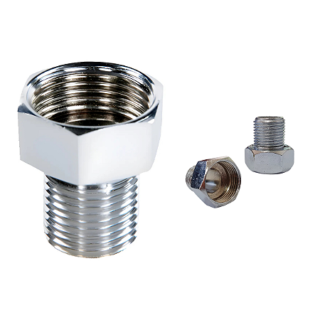 Bucha de Aumento 1/2 x 3/4 Rosca Cromado Hidráulico Garden