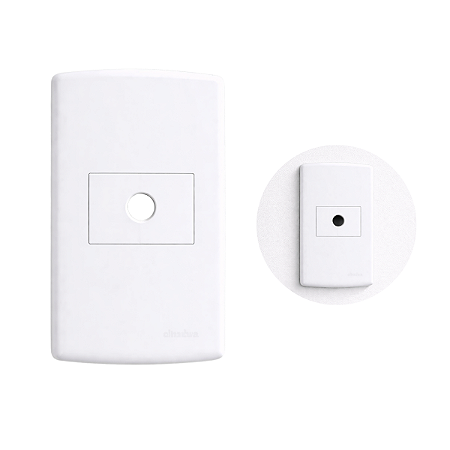 Módulo de Tomada Saída De Fio Alumbra Siena Branco 6176