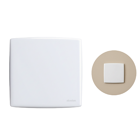 Placa Com Suporte 4x4 Cega Alumbra Siena Branco 6490