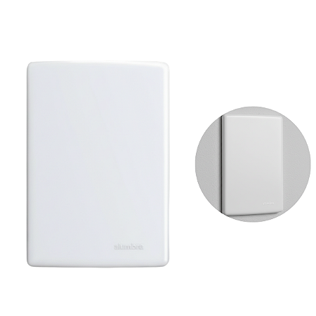 Placa Com Suporte 4x2 Cega Alumbra Siena Branco 6407