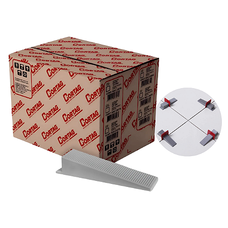 Cunha Porcelanato Piso Nivelador Revestimento Eco C/500pçs Cortag