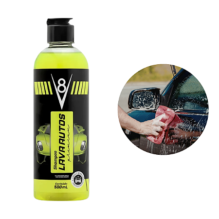 Shampoo Automotivo Lava Autos Sem Cera V8 500ml Sanol
