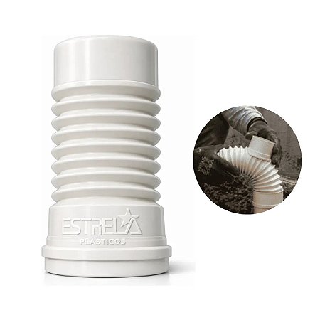 Curva Flexível Esgoto 100mm Tubo 4 Pol. Universal Estrela