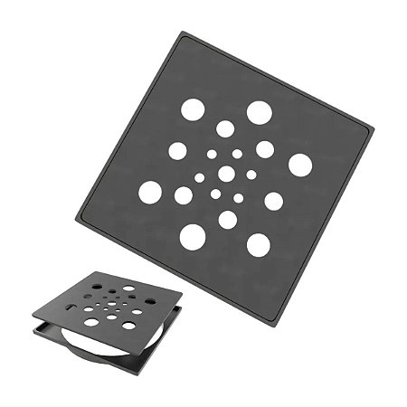 Porta Grelha Clean S/Fecho  Ralo Quadrado 15mm Estrela