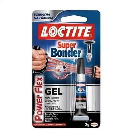 Kit 3 Und Super Bonder Power Flex Gel 2g Loctite