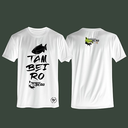 Camiseta Tambeiros Manga Curta Cor Branca