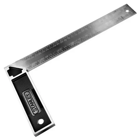 Esquadro Profissional Stanley 12" - Precisão e Durabilidade em Medições