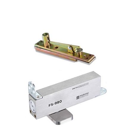 Pivô com Mola FS980 para Porta de Madeira até 100kg – Instalação Fácil e Fechamento Automático