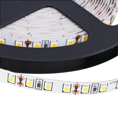 Fita De Led Super Brilho 12W  12V 4000K Rolo Com 5 Metros