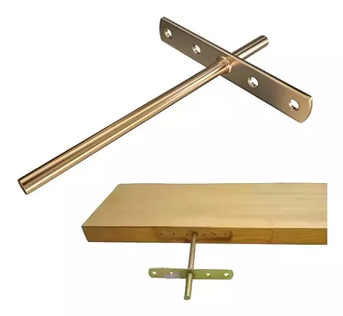 Suporte Invisível para Prateleira 70mm Bicromatizado – Fixação Segura