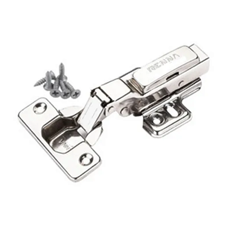 Dobradiça RENNA Inox com Amortecedor - Fechamento Suave e Durável