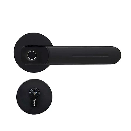 Fechadura Digital de Embutir com Biometria Preta Papaiz SL135