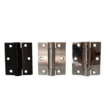 Dobradiça com Mola AMS 3.1/2 x 3 Inox - Fechamento Automático