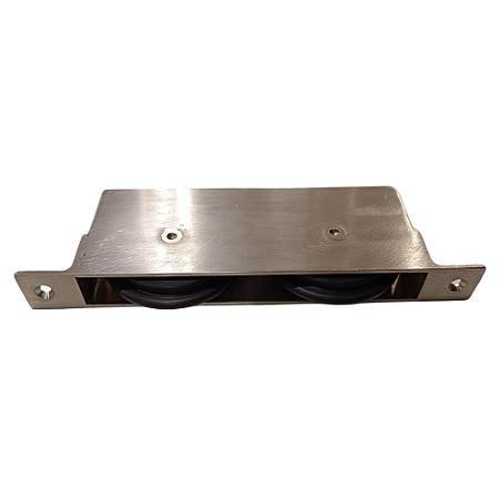 Roldana Litoral Dupla Inox para Portas de Correr até 200kg - Alta Durabilidade