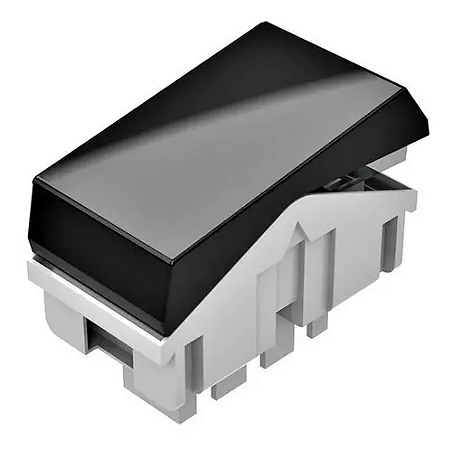 Interruptor Simples Pezzi Preto QTMOV 10A 250V NBR 14136