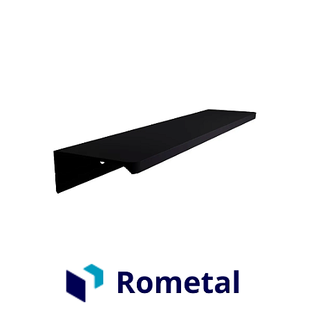 Puxador Rometal Cielo RM-378 200mm Preto Fosco