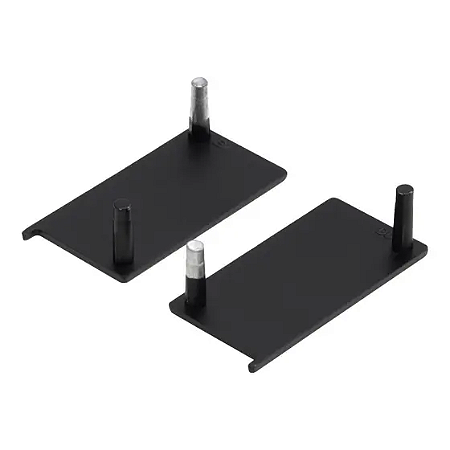 Ponteira Reta 18mm Preta para Perfil RM-175/178/190 – Rometal