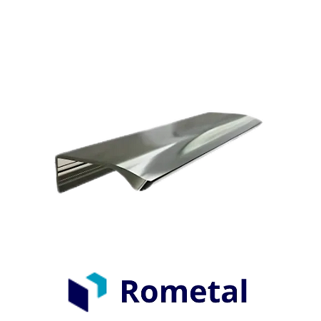 Puxador Rometal Luna RM-414 100mm Inox Polido