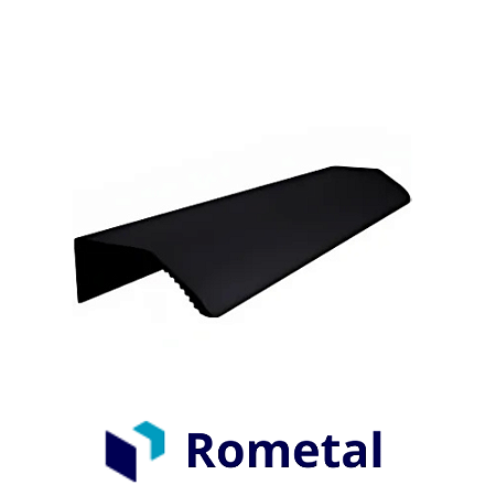 Puxador Rometal Aria RM-388 100mm Preto Fosco